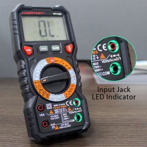 Habotest Automatic Digital Multimeter Capacitance Live Wire Check 1000V Ammeter