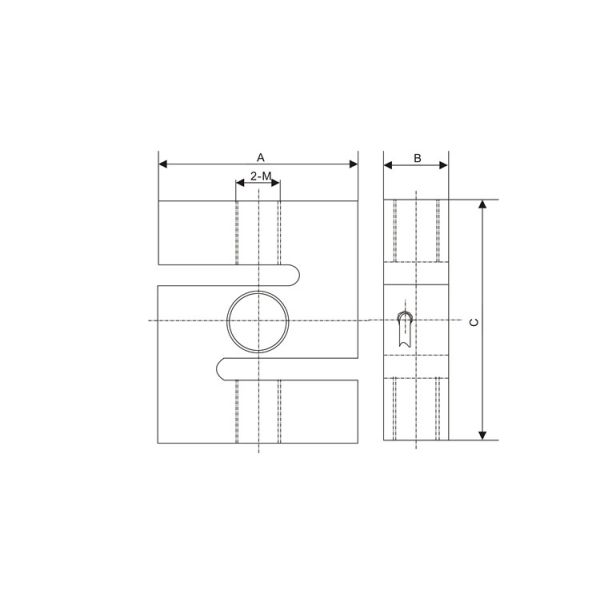 GSL302 Hopper scale S type load cell 300kg