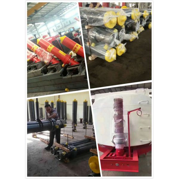 1 Ton Stainless Dump Trailer Hydraulic Cylinder , One Way Hydraulic Ram