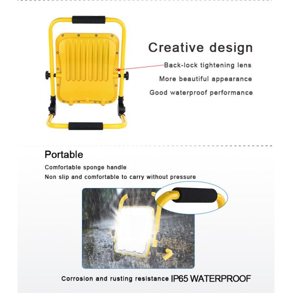 CE Ip65 Waterproof 144w Foldable Work Light For Emergency