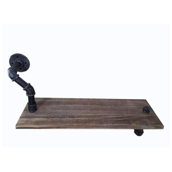 Wall Mounted Industrial Pipe Shelving Malleable Iron Plumbing Pipe Shelves Kits