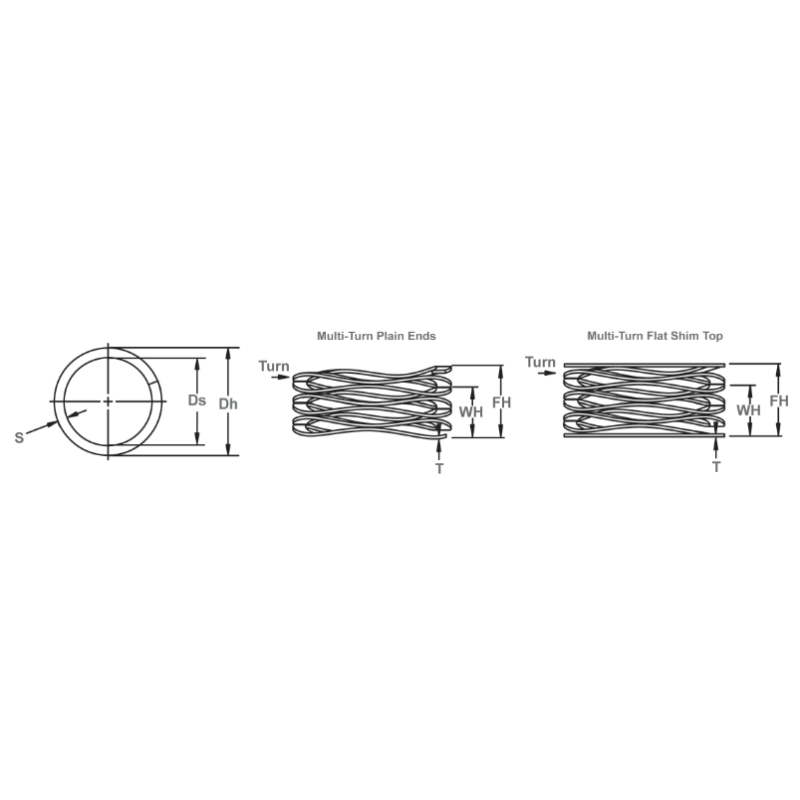 Alloy Steel / Brass Flat Nested Wave Spring Washers Precision Size C37700 C36000