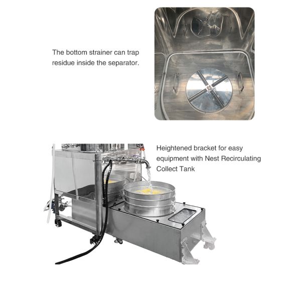 Low Temperature Trichome Separator Ice Water Bubble Hash Machine