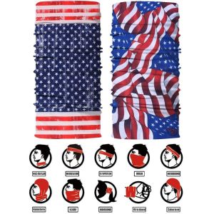 Square 100% Cotton Black Green Red Handkerchief Headband