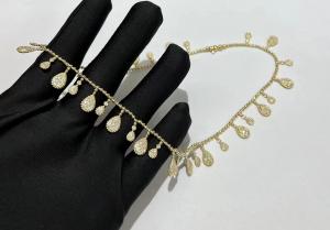 China Customized 18K Gold Diamond Necklace Yellow Gold  Serpent Boheme Necklace on sale