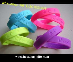 China High Quality custom logo 150*12*2mm  Nfc luminous silicone wristbands/bracelet on sale