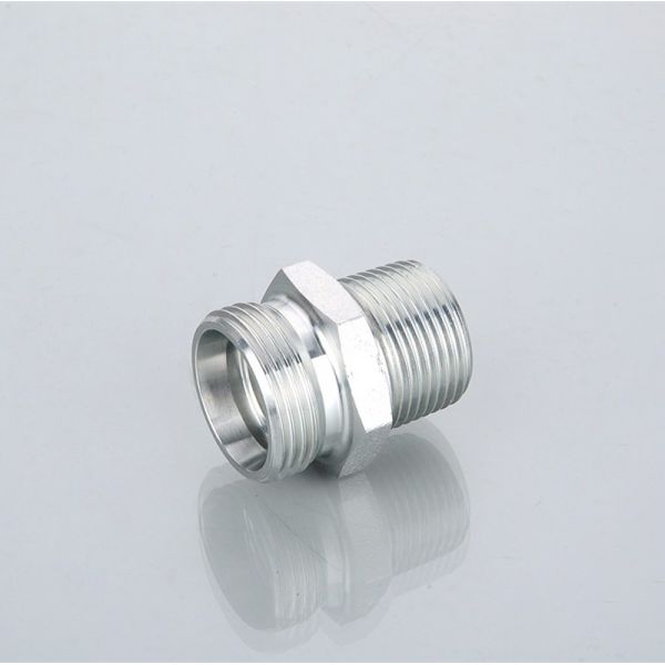 Hydraulic Fitting China Factory Straight Double Male Thread Forged Hose Connectors 1CB
