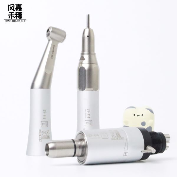 Dental Low Speed Handpiece 1/1 Contra-Angled Autoclavable High-Torque Set