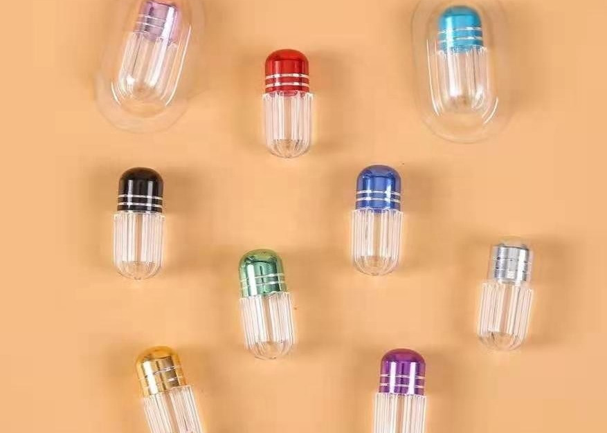 Buy cheap ISO9001 Purple Small Plastic Capsules 2g Tiny Pill Bottles product
