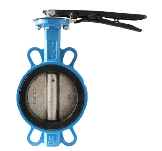 Diaphragm Structure 4 Inch Wafer Center Butterfly Valve Manual Handle for OEM Support