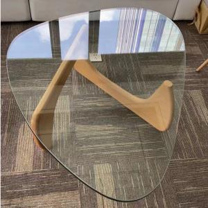 Buy cheap Luxury Sector Tempered Art Glass Oval Top Conner Tables Set Coffee Table product
