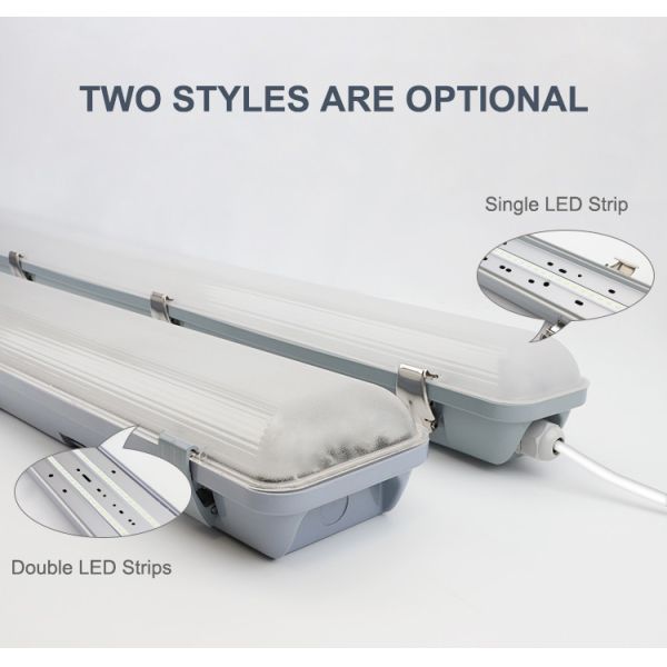 Parking Lots LED Triproof Light 5000K 6000K with 120° Beam Angle