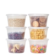 [48Set - 16oz.] Plastic Deli Food Storage Containers With Lids Disposable togo for soup