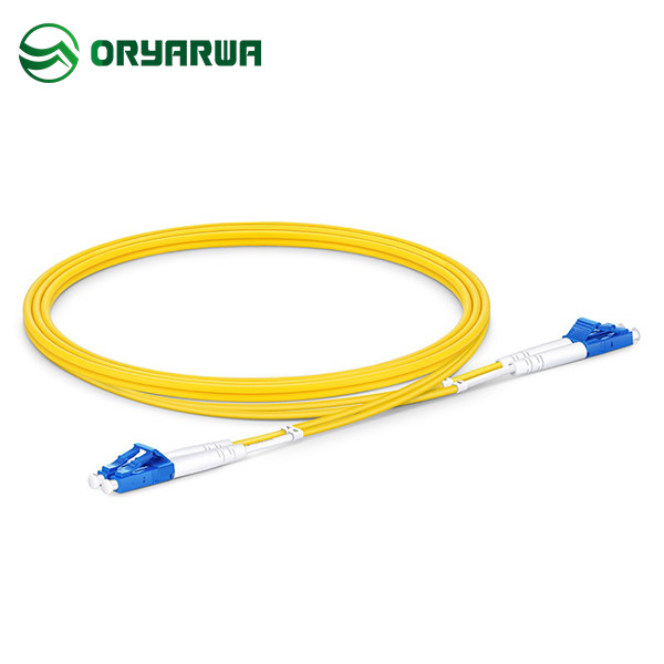 LC UPC To LC UPC Duplex Single Mode Patch Cord OS2 LSZH PVC