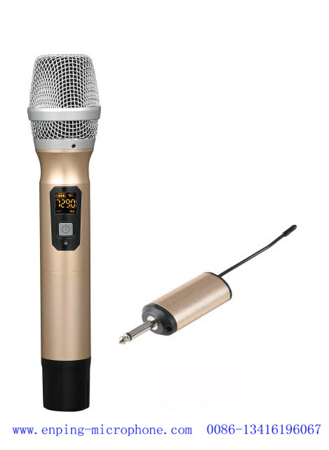 C13 / rechargeable professional universal mini multi-channel UHF wireless microphone with one handheld & 6.35mm plug