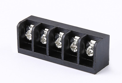 Electrical Black Barrier Terminal Blocks With Removable Clear Plastic Insulating