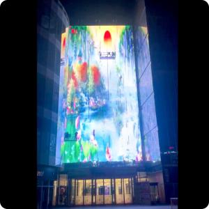 Buy cheap Electronic Advertising Board LED Mesh Screen Transparent Foldable Waterproof product