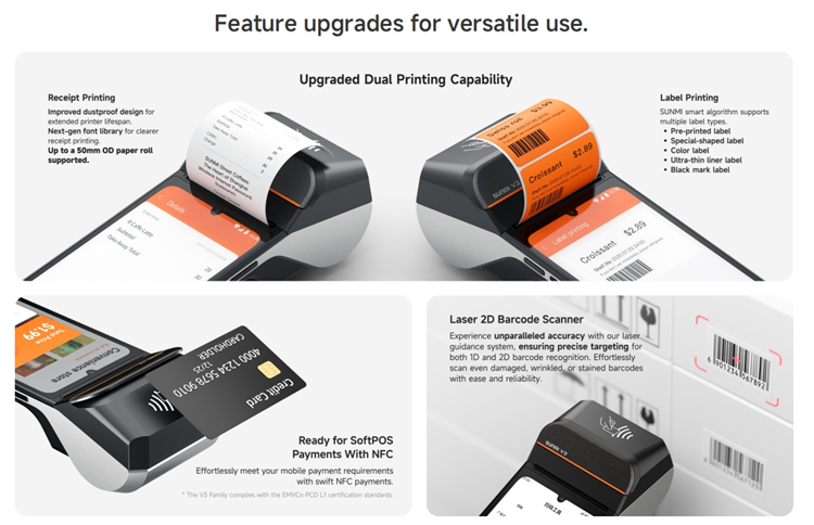 SUNMI V3 POS Machine: Advanced Performance for Seamless Business Operations
