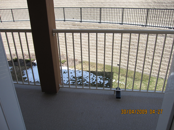 Aluminum railing wall bracket fence post bracket