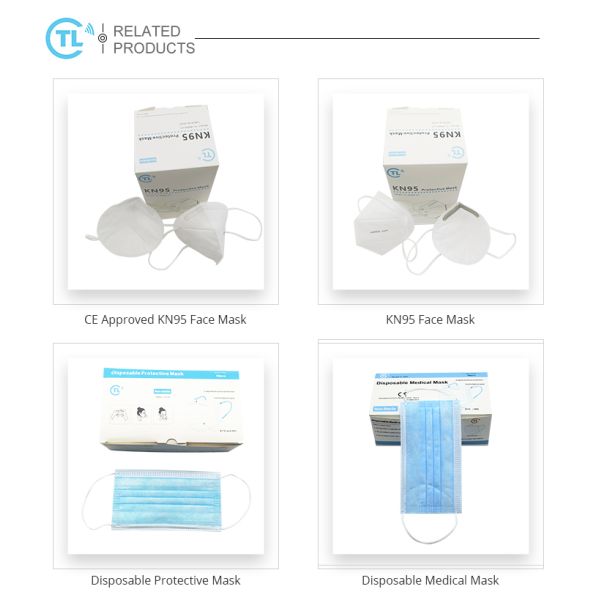 China Supplier High Quality Ear Loop Non-Woven Fabric 5 Layer Kn95 Face Mask