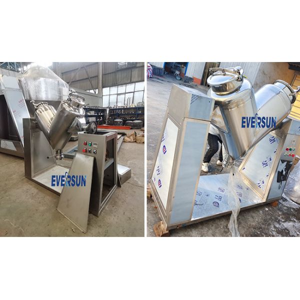 Automatic Industrial Batch V Blender Mixer Machine For Food Powder Chemical