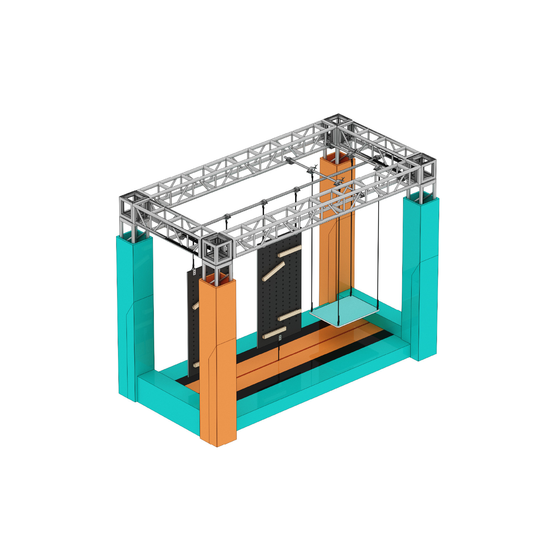 Custom Ninja Course Obstacle Equipment for Indoor Playgrounds