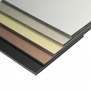 Buy cheap Nontoxic Brushed Aluminum Composite Panel Heatproof Multipurpose product