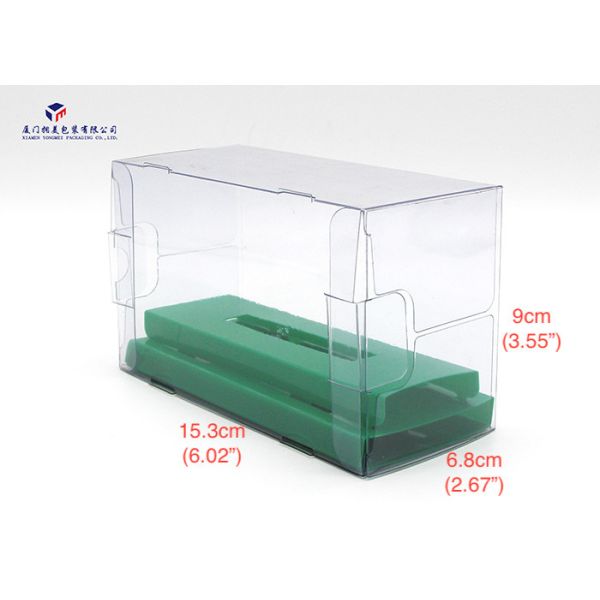 Rectangle Shape Hard Clear PVC Packaging Boxes For Retail Products 15.3X6.8X 9cm