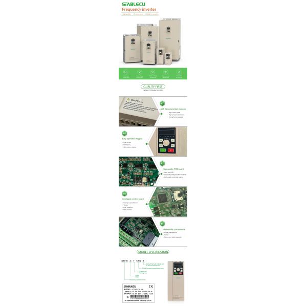5.5KW Vector Frequency Converter 220V 380V Single Phase VFD