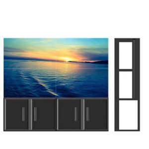 500nits RS232 55in Slim Bezel LCD Panel For Advertisement