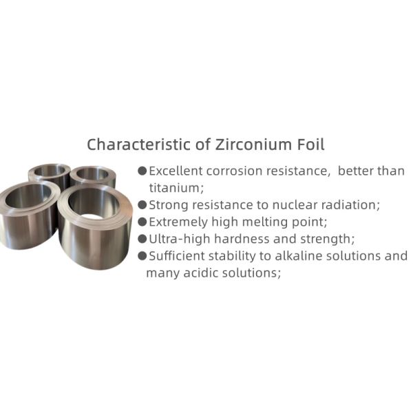 Metal Zr702 Zirconium Coiled Foil In Stock With High Purity For Industry