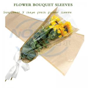 Buy cheap Aierflorist Transparent Plastic Flower Sleeves Bags Single Rose Packaging For Cut Flowers product