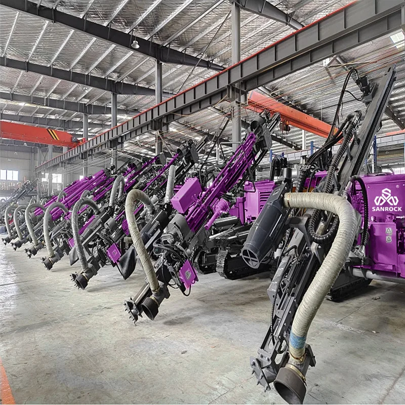 Crawler Drilling Rig Hard Rock Borehole Drill Rig High Efficiency DTH Hammer Drilling Machine
