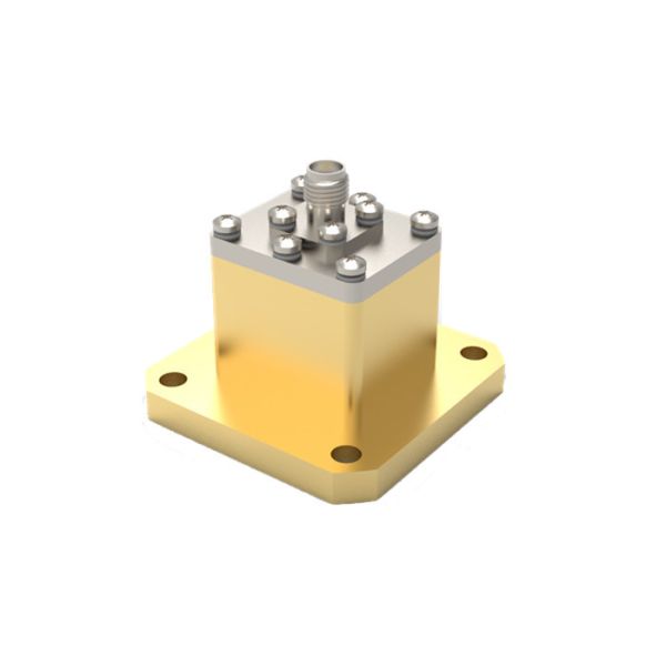 8.2GHz~12.5GHz WR90 To SMA Female End Launch Waveguide To Coax Adapter SMA/BJ100