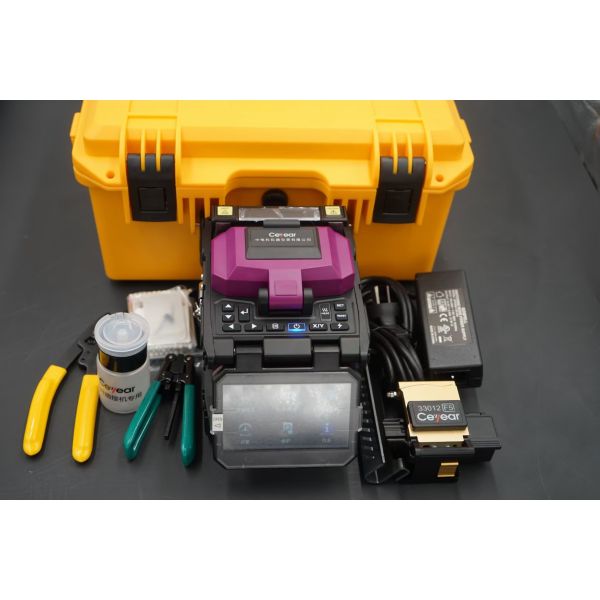 Multi Language Fiber Cable Accessories , 10s Optical Fiber Splicing Machine