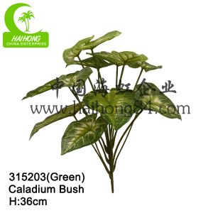 High Simulation Luxury 13pcs Plastic Palm Tree Leaves 36cm Height