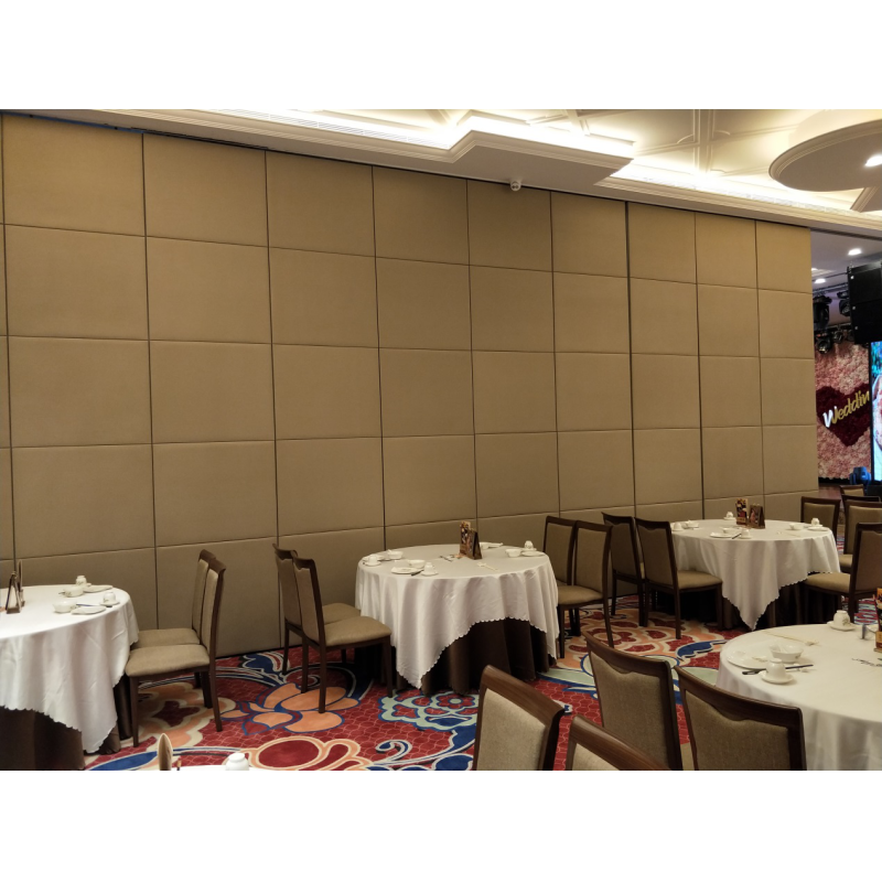 Soundproof Decorative Material Movable Partition Walls For Restaurant Fabric Surface