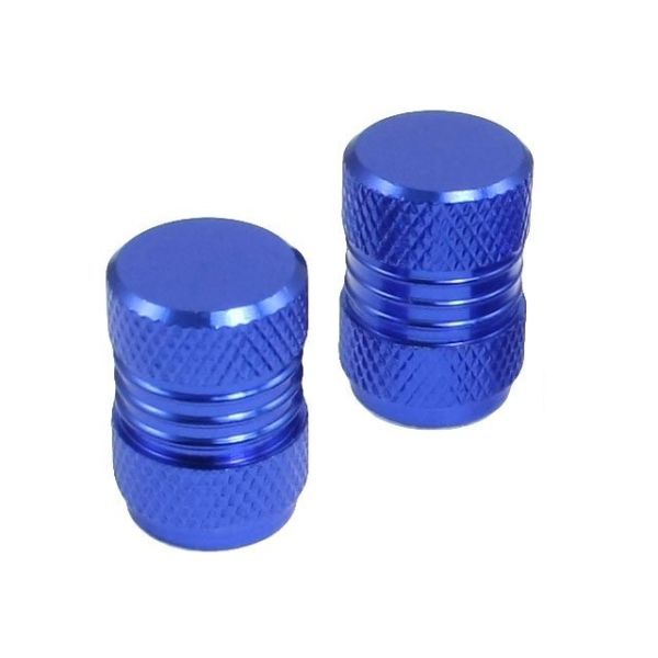 7 Mm Thread Car Tyre Valve Stem Caps Covers Royal Blue Easy Installation