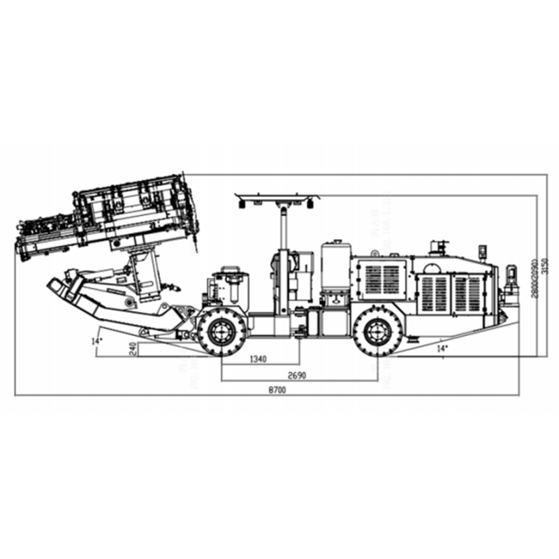 CYTC70D (HT72D） Long Hole Drilling Rig