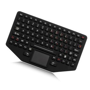 Customized Mini 89 Key Silicone Industrial Keyboard Ruggedized Touchpad Keyboard
