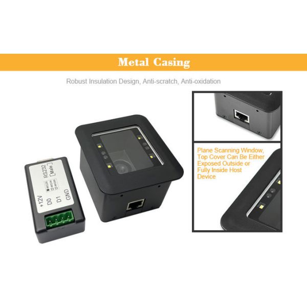 USB RS232 Wiegand QR Code Reader Access Control Scanner Module