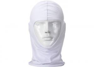 China Face Shield Balaclava Face Mask White Color Fire Resistant Knitted Fabrics on sale