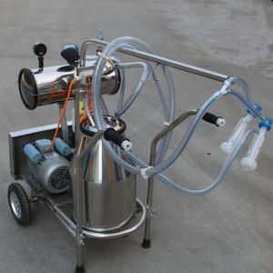 Buy cheap Single Bucket Portable Vacuum Pump Milking Machine With 250 l / Min Vacuum Pump Capacity product