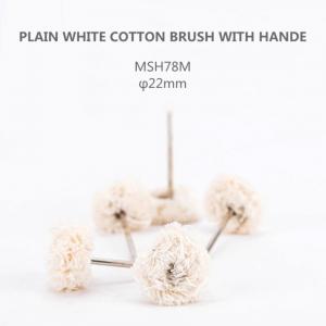 China Plain White Cotton Dental Polishing Brush For Polishing Precious Metal Acrylic Surfaces on sale