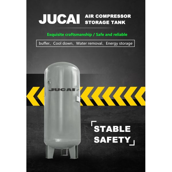 Volume 0.6m3 600L Air Compressor Storage Tank 8BAR 1980*490mm