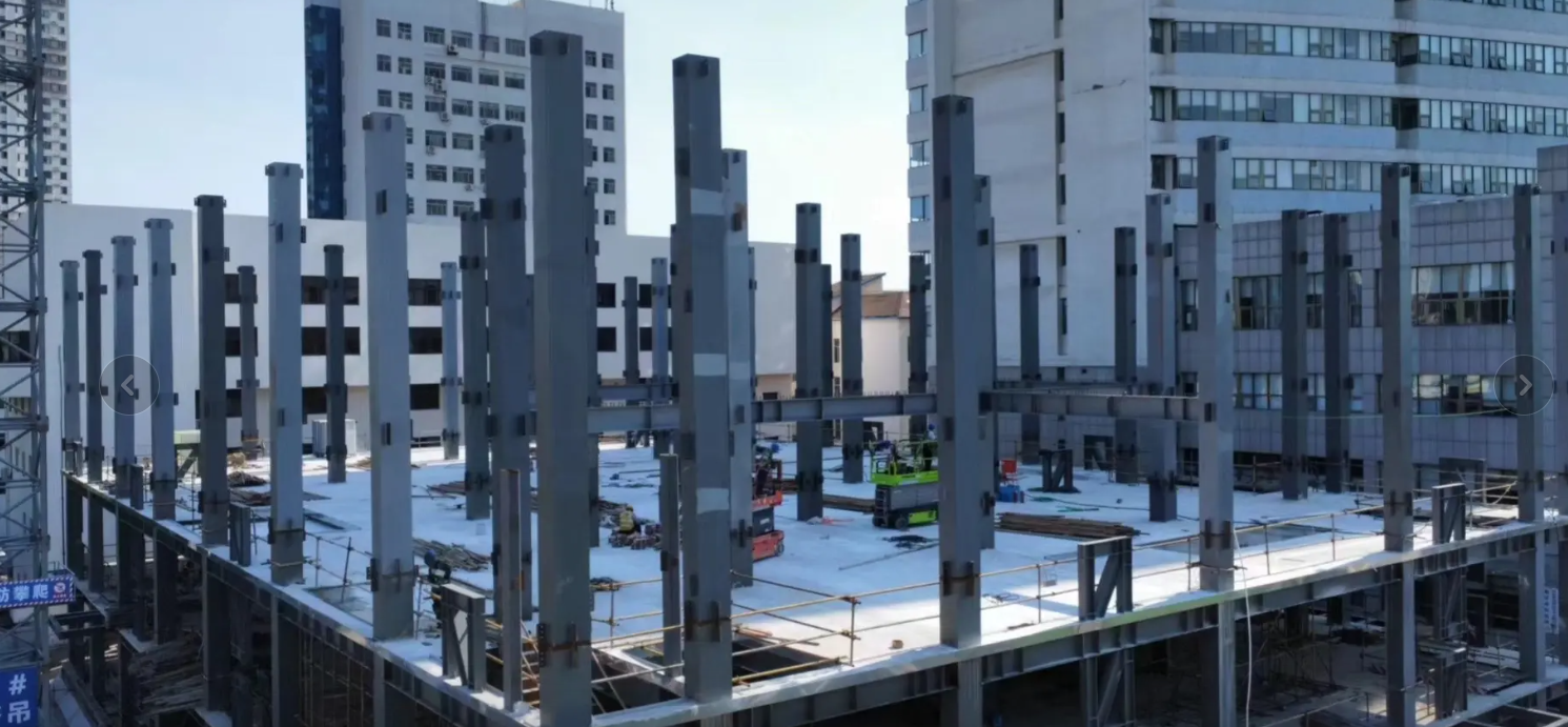 Heavy Duty Multi Rise Modern Prefab Office Buildings Easy Install