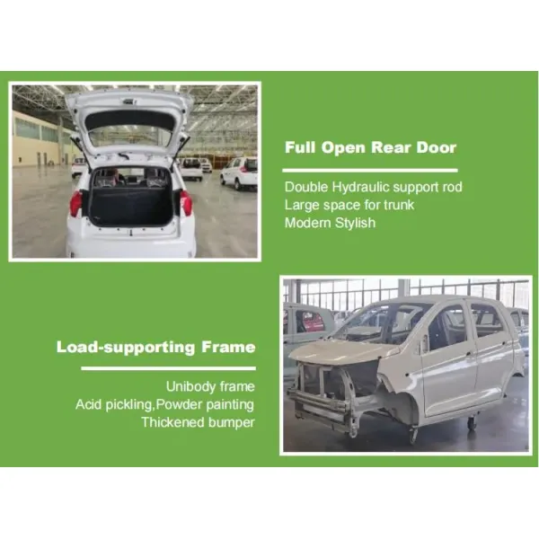 New Model 3 Door Electric Vehicle 4 Seats China Electric Cars with CE Certificate