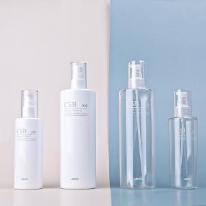Buy cheap Body Lotion Pump 500ml PET Cosmetic Bottles 17.5oz With Cover 222mm product