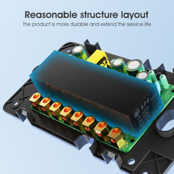 Tuya WiFi Switch Timing 6 Gang Voice App Alexa Google Home No Neutral Wire WiFi RF433 US Light Switch Smart Home