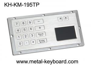 Buy cheap Metallic Numeric Industrial Keyboard with Touchpad 16 Keys Dust Proof product
